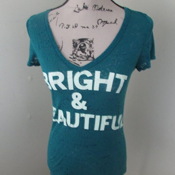 American Eagle Shirt S Green Bright & Beautiful - Picture 7 of 12